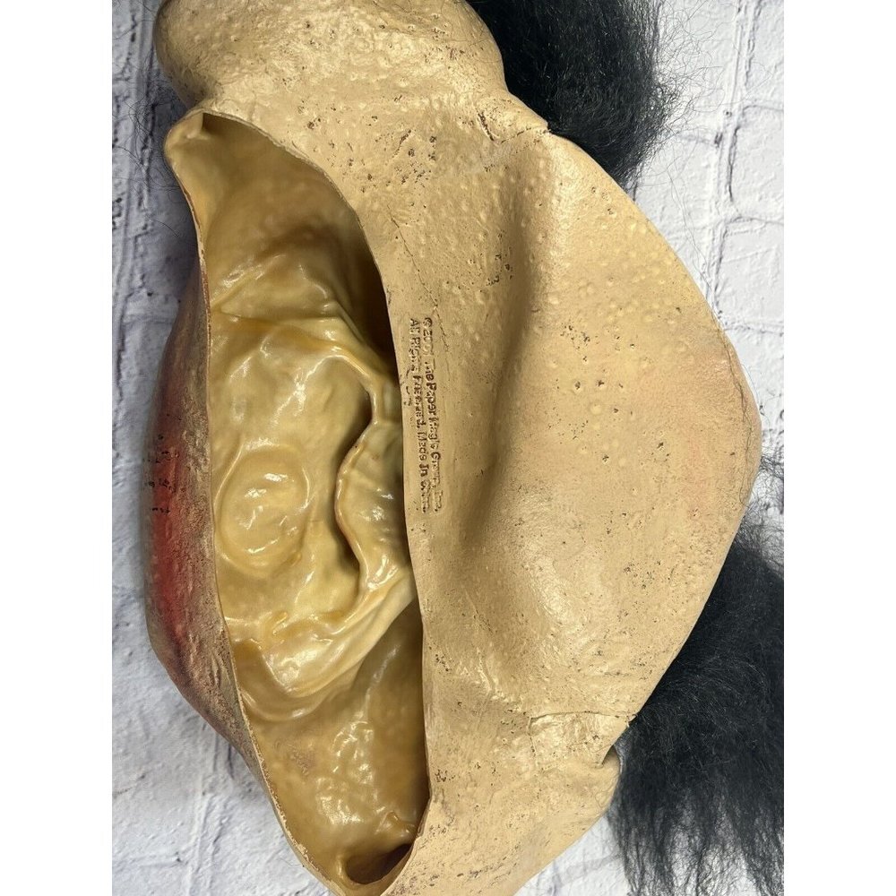 vtg 1999 Paper Magic Group Adult Latex Bald Head Ogre Troll Mask hairi ears - Picture 7 of 8